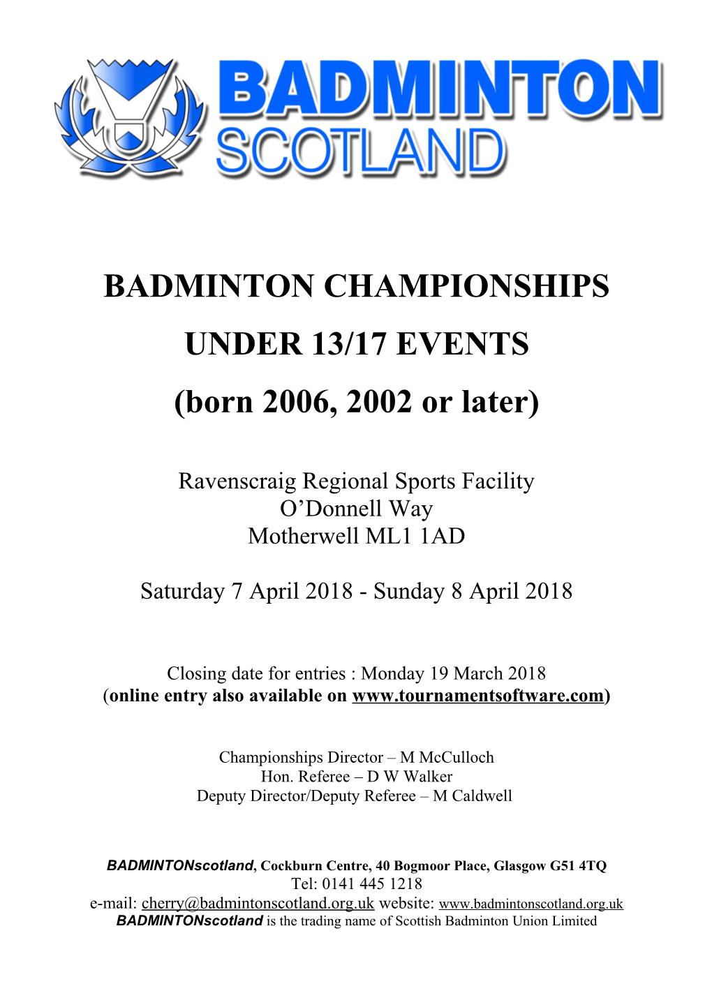 Badminton Championships