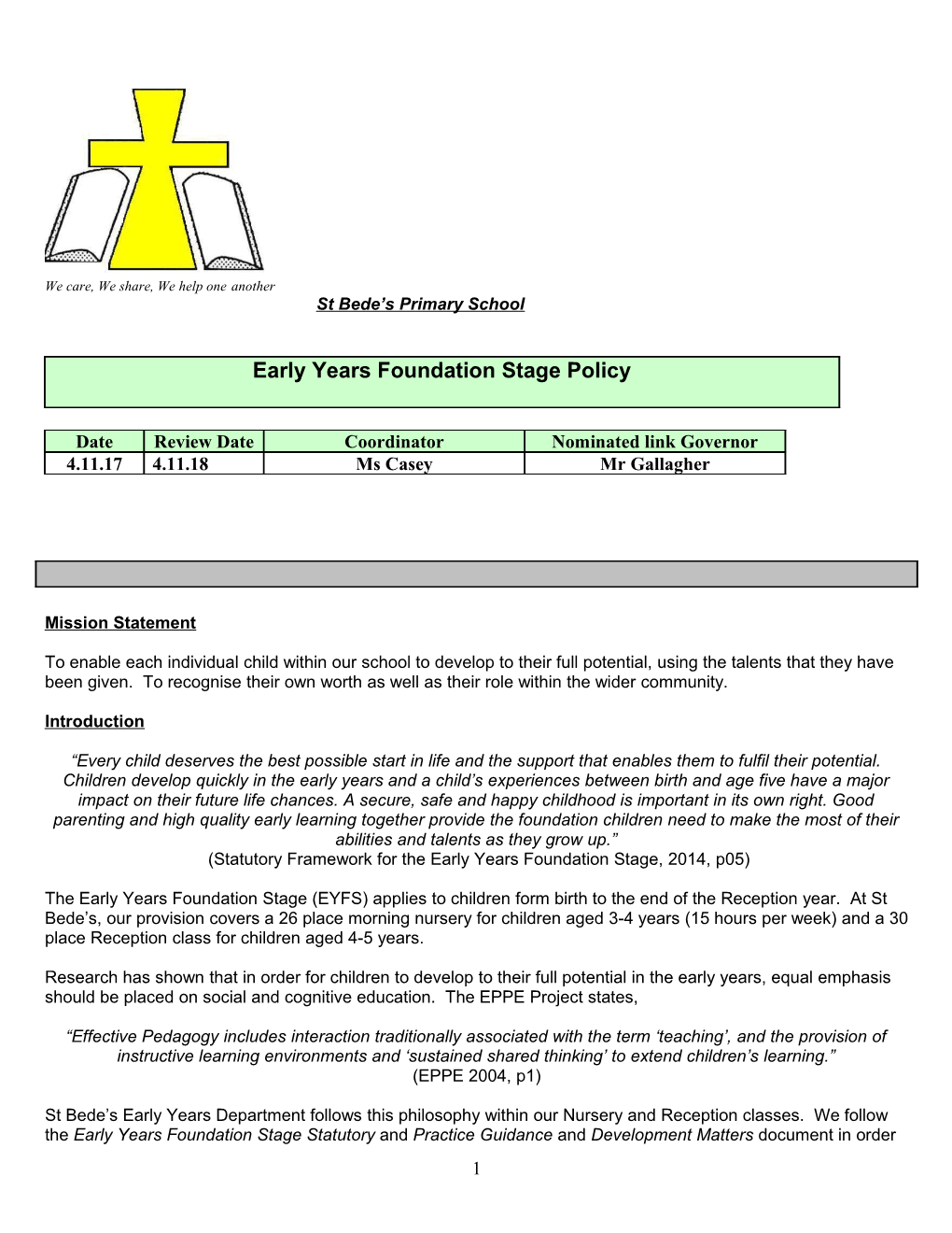 St Bede S RC Primary School