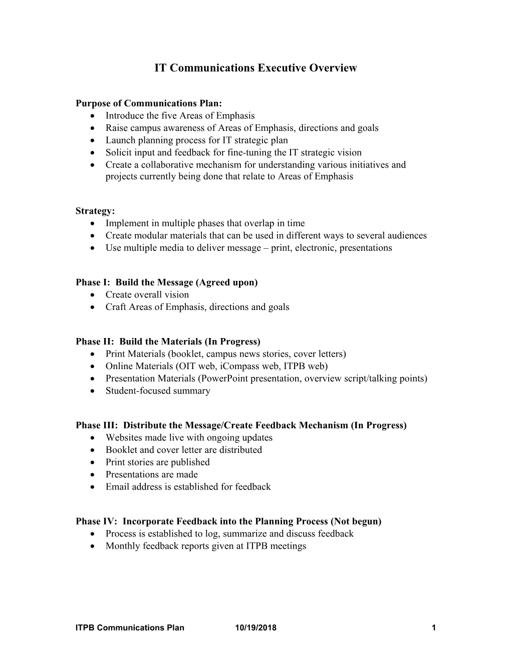 Information Technology Planning Board