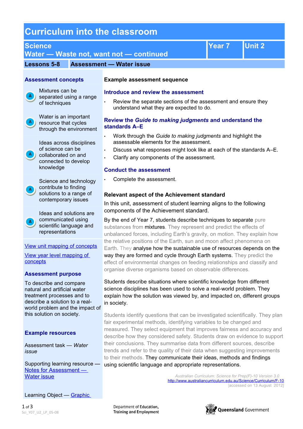 Introduce and Review the Assessment