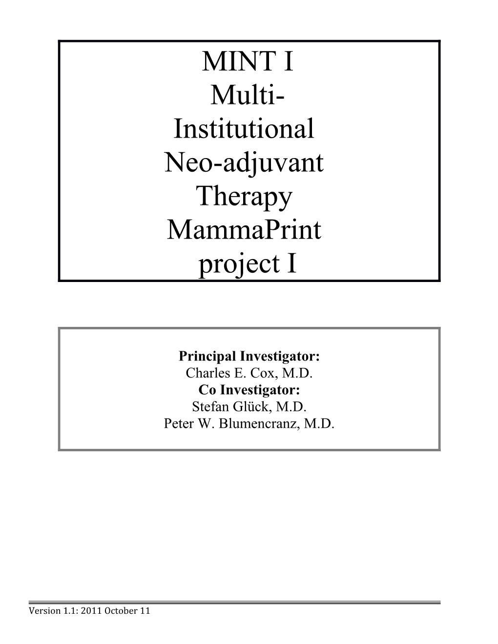 Signature for Chemosensitivity By