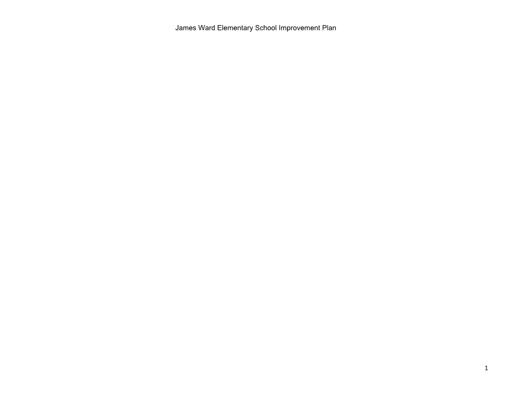 James Ward Elementary School Improvement Plan