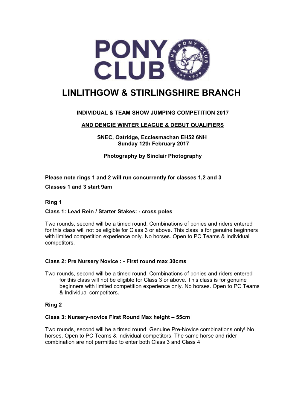 Linlithgow & Stirlingshire Branch of the Pony Club