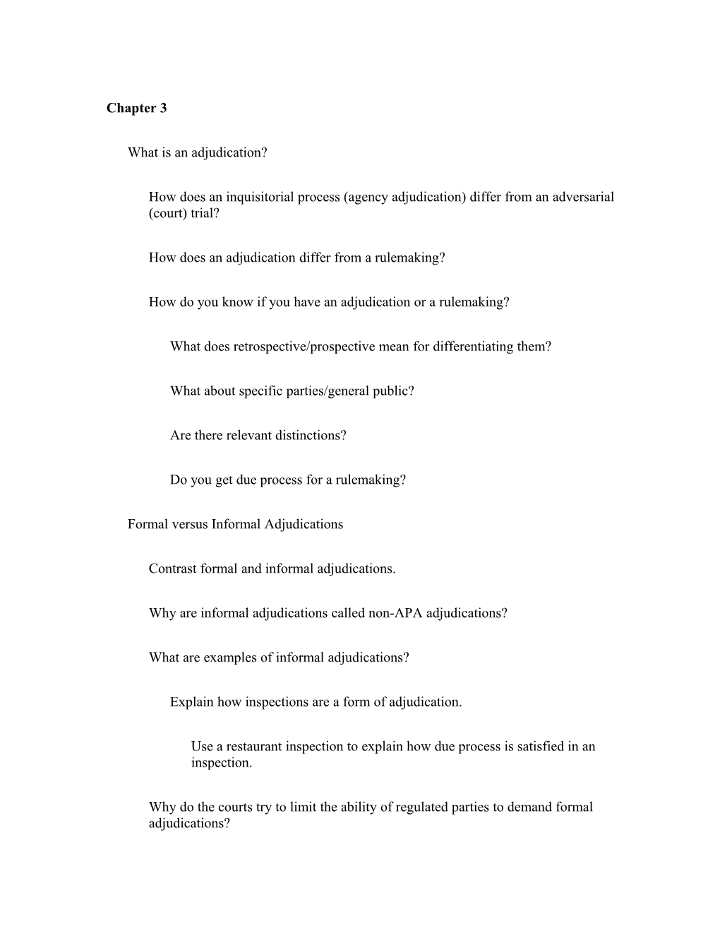 How Does an Inquisitorial Process (Agency Adjudication) Differ from an Adversarial (Court)