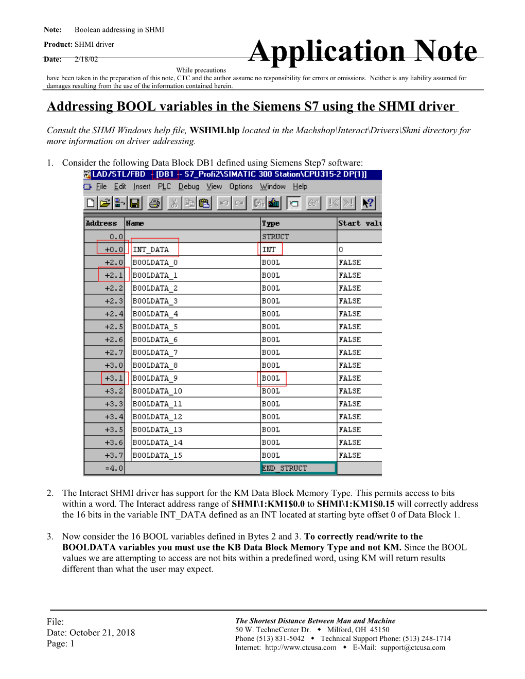 Note:Boolean Addressing in SHMI