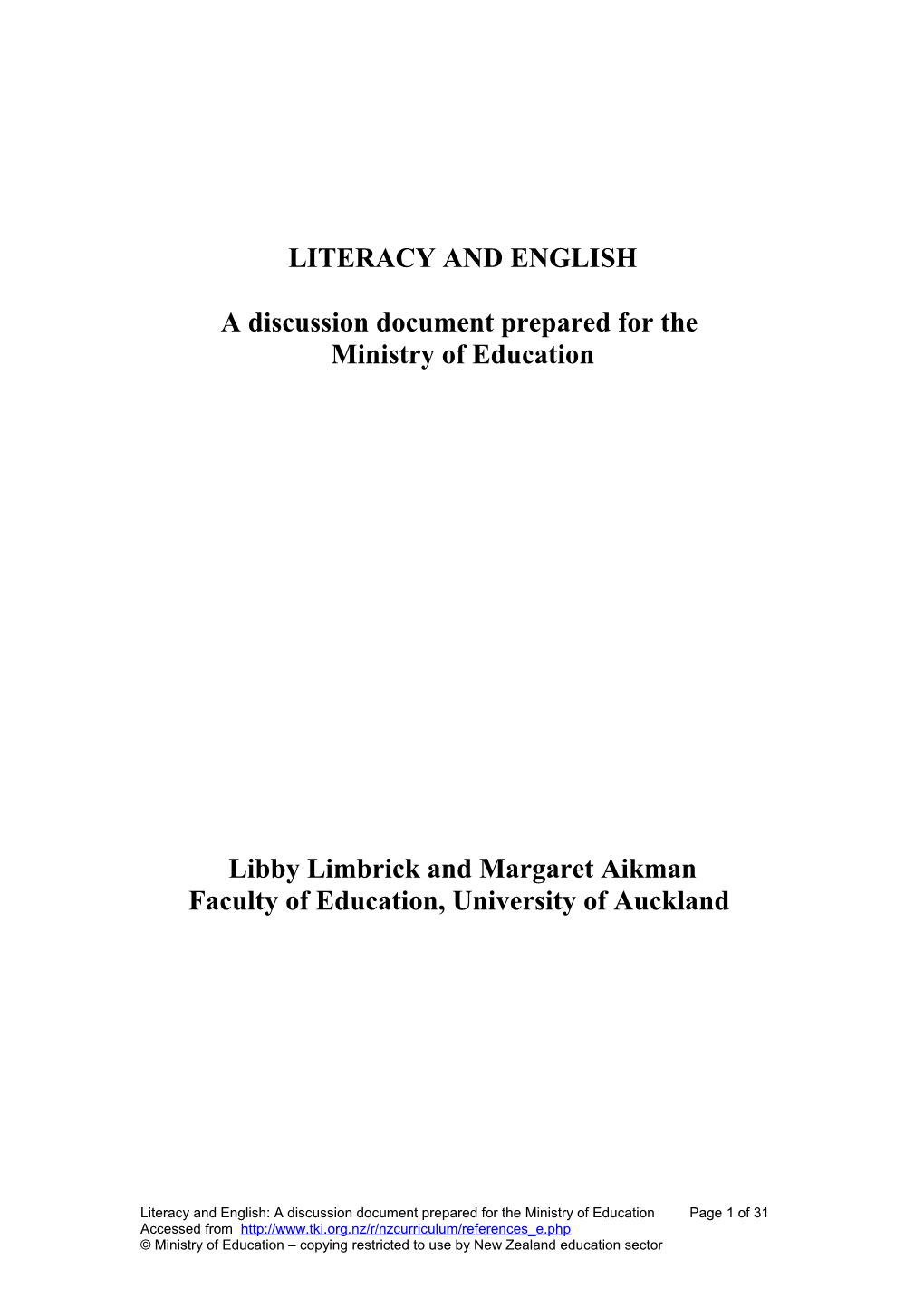 Ministry of Ed Document