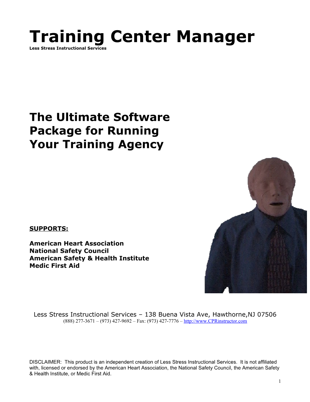 Training Center Manager User S Manual