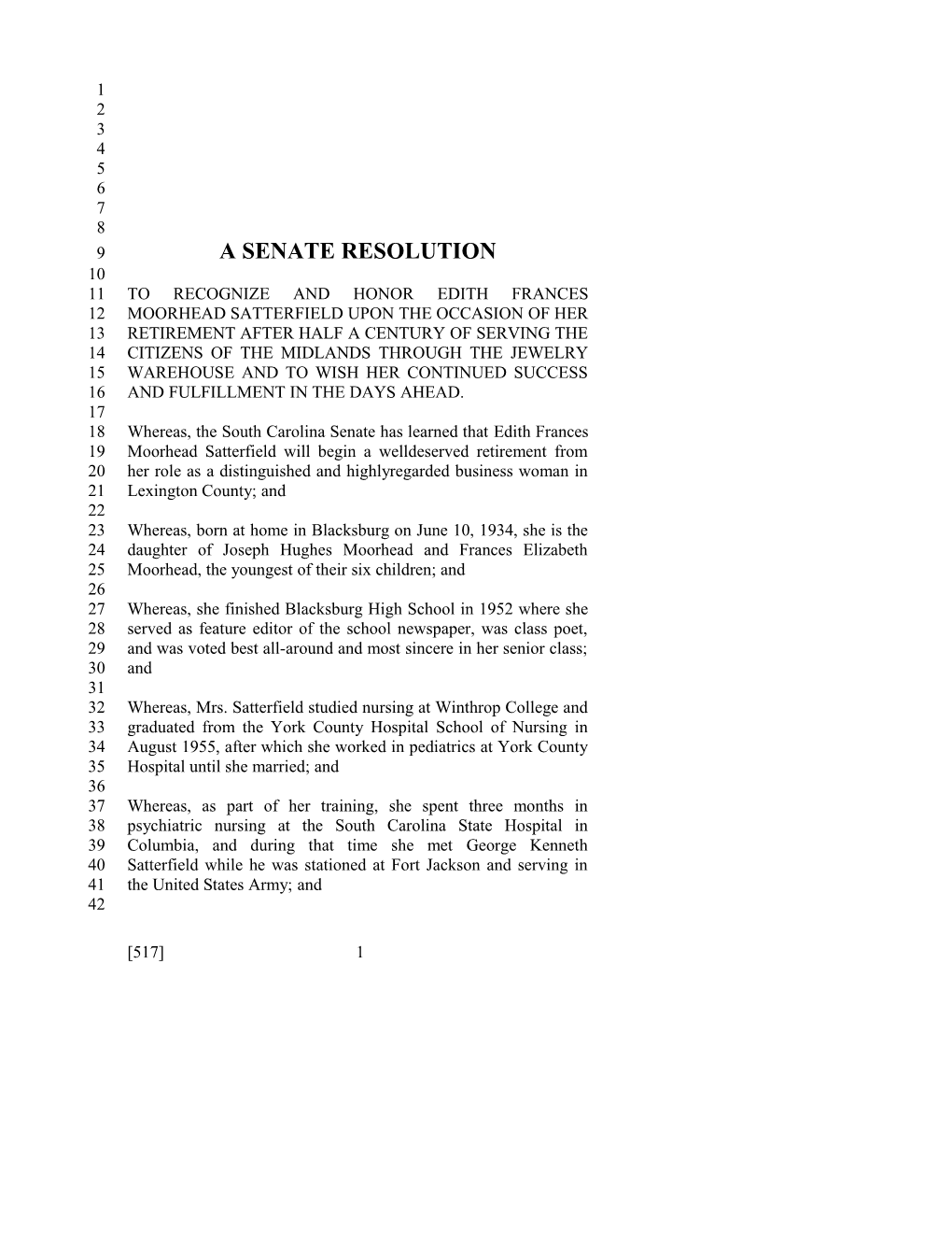 2015-2016 Bill 517 Text of Previous Version (Mar. 4, 2015) - South Carolina Legislature Online