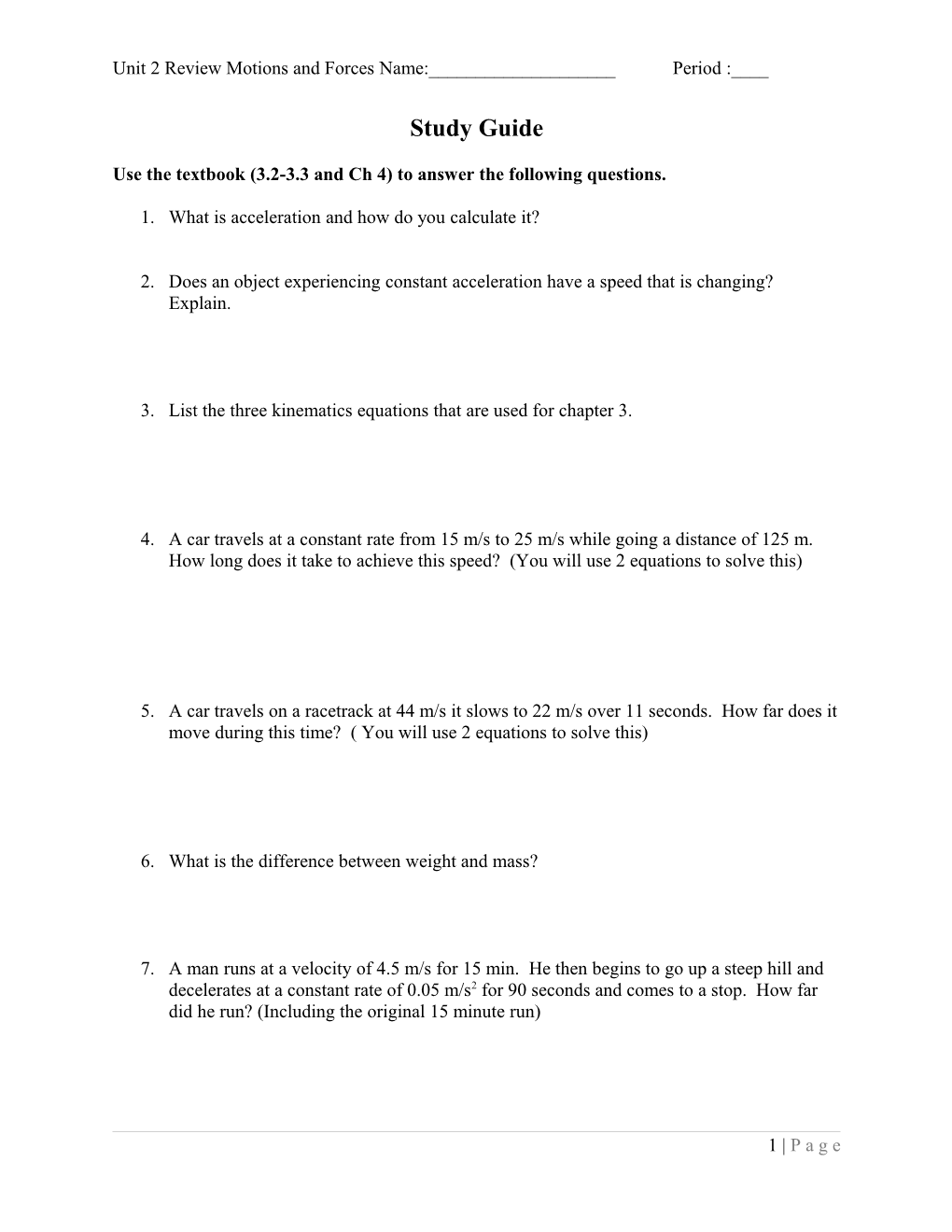 Newton S Laws Worksheet