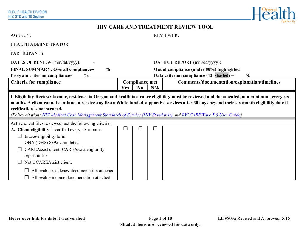 Health Officer Tool May 2014