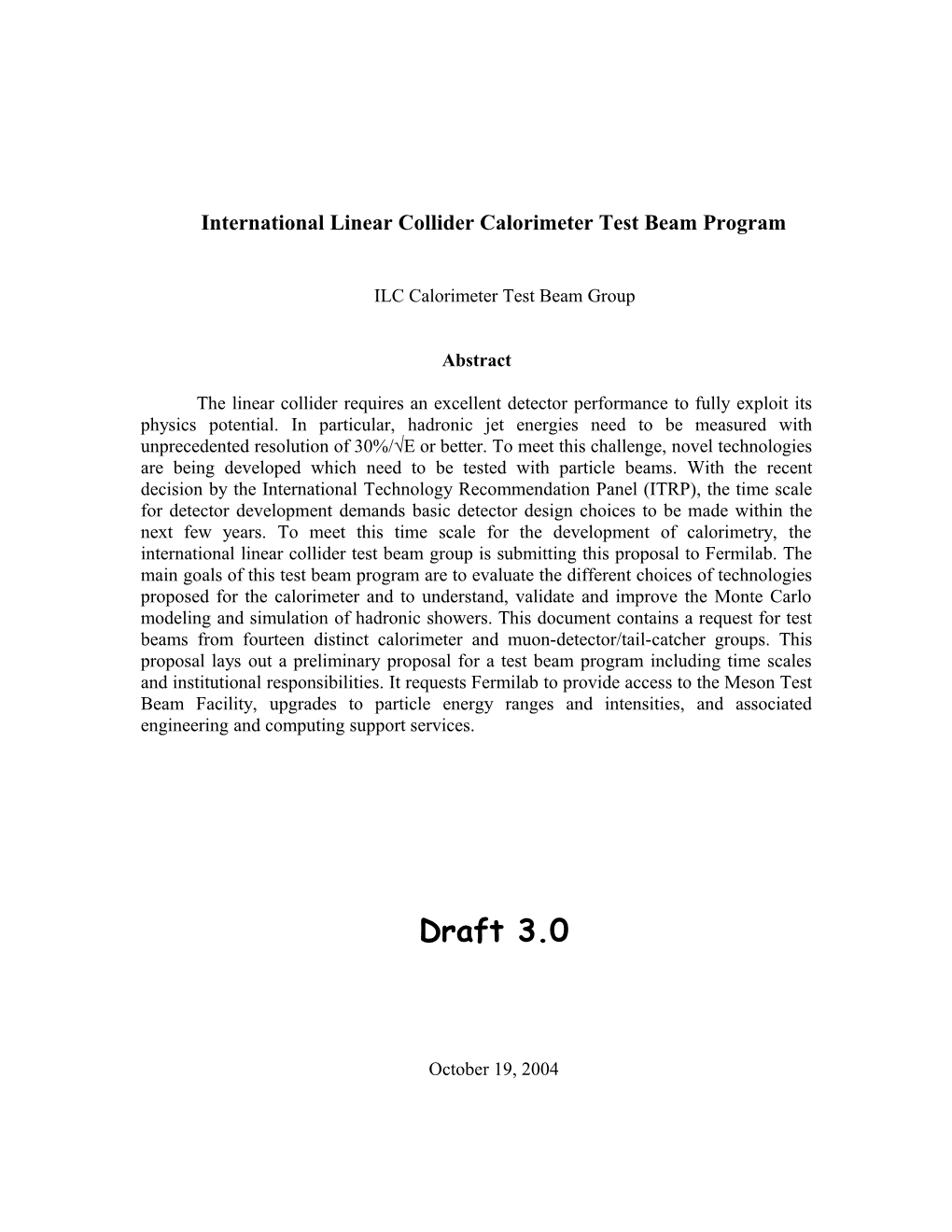 A Proposal to Establish the Linear Collider Detector Test Facility