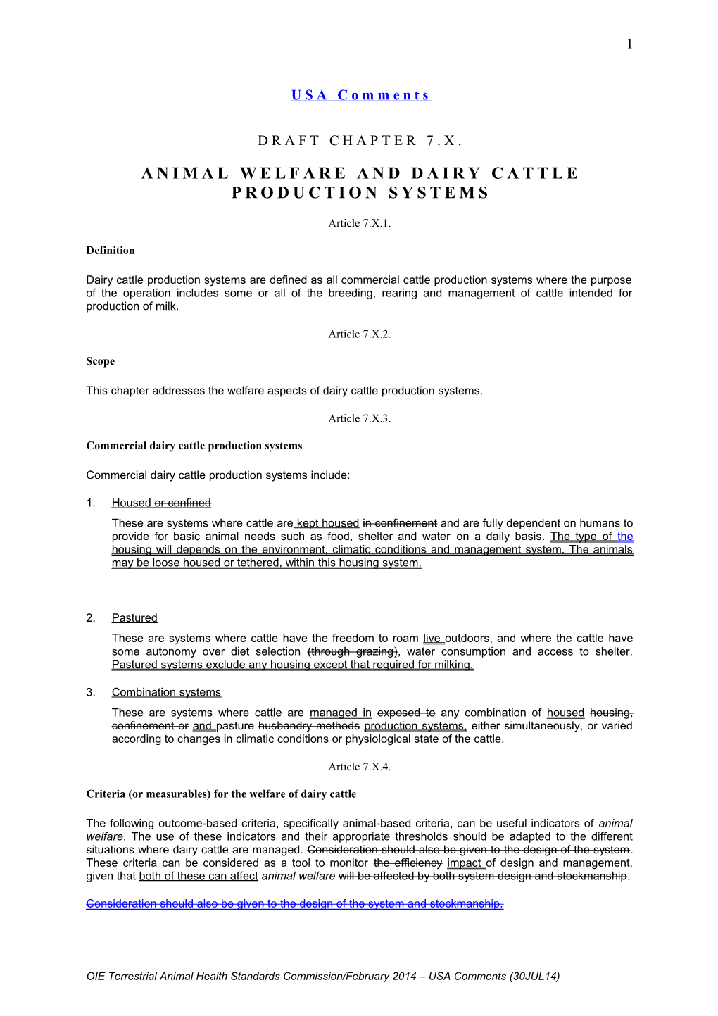 Animal Welfare and Dairy Cattle Production Systems