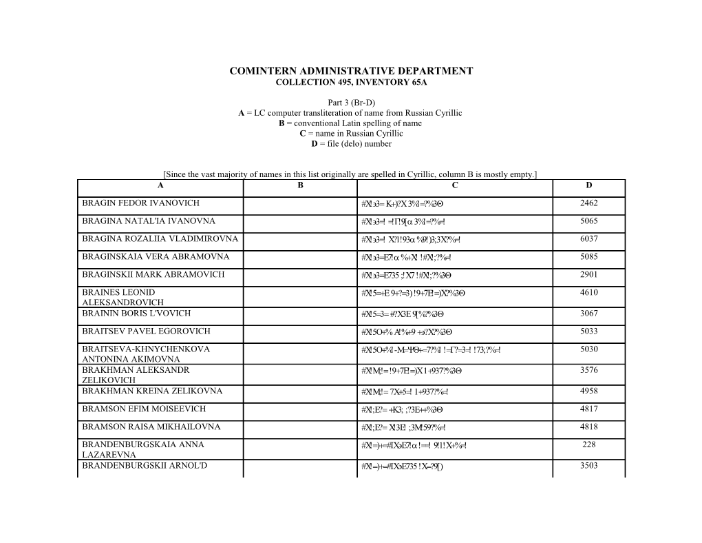 Admin Dept F495 Op65a Part 3