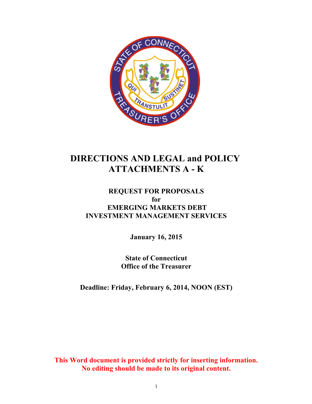 DIRECTIONS and LEGAL and POLICY