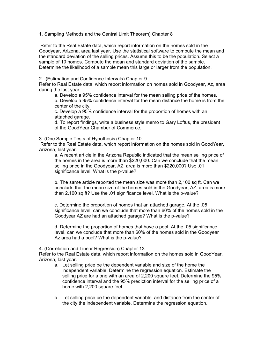 1.Sampling Methods and the Central Limit Theorem) Chapter 8