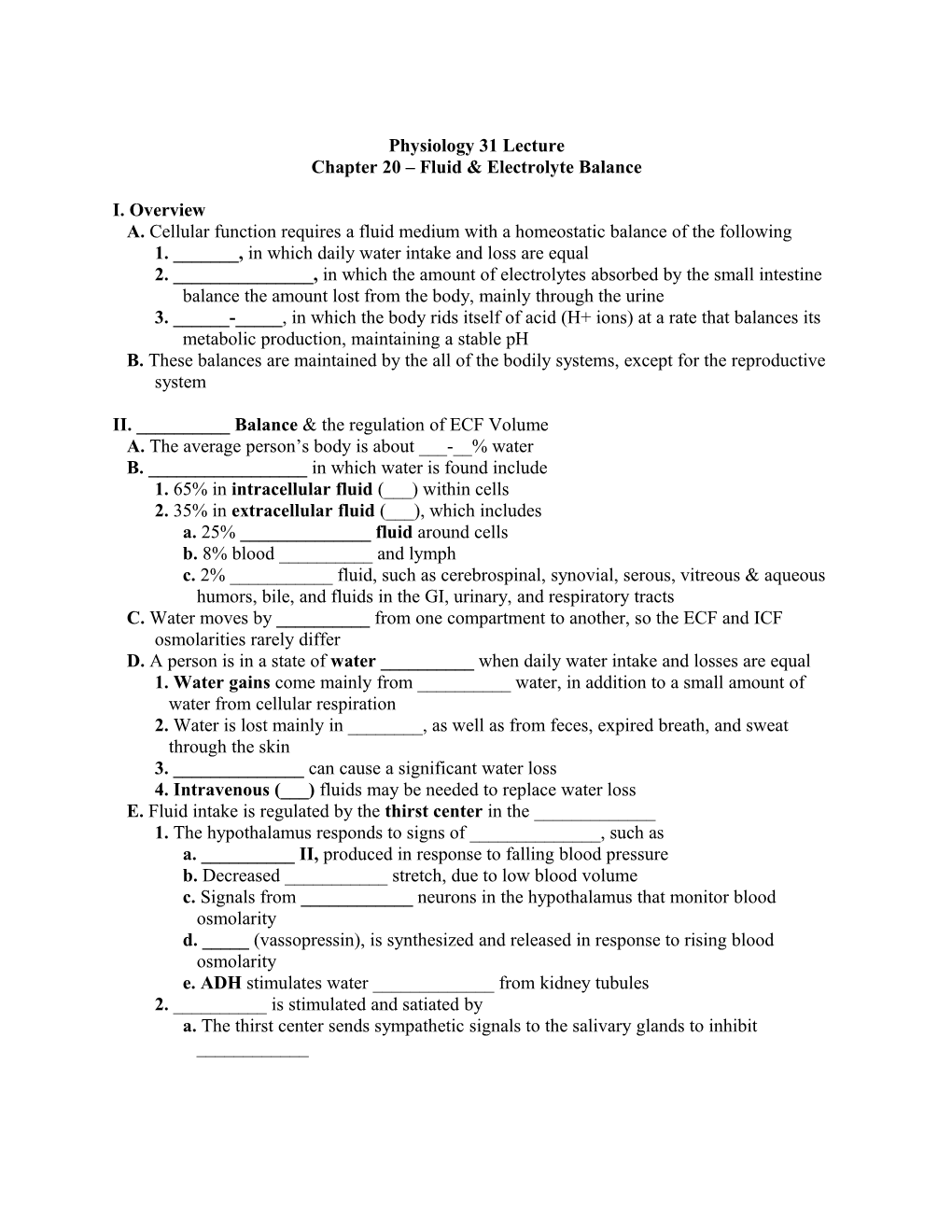 AMY-2B Anatomy & Physiology