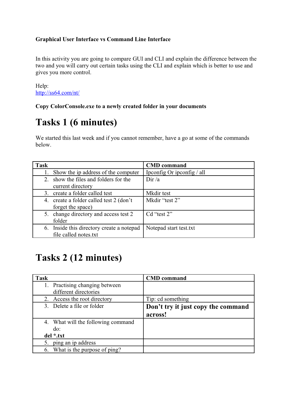 Graphical User Interface Vs Command Line Interface