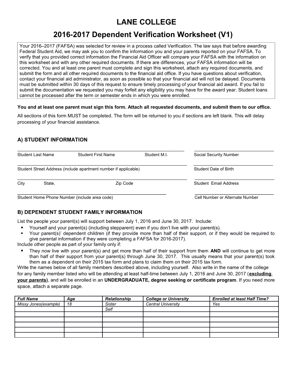 2016-2017Dependent Verification Worksheet (V1)