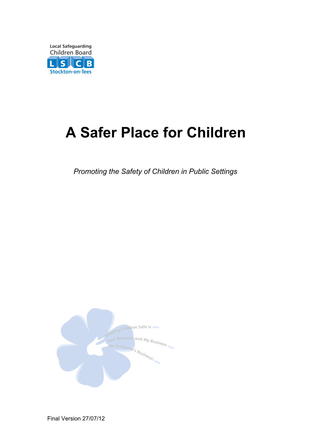 Guidance Unaccompanied Children in Public Settings