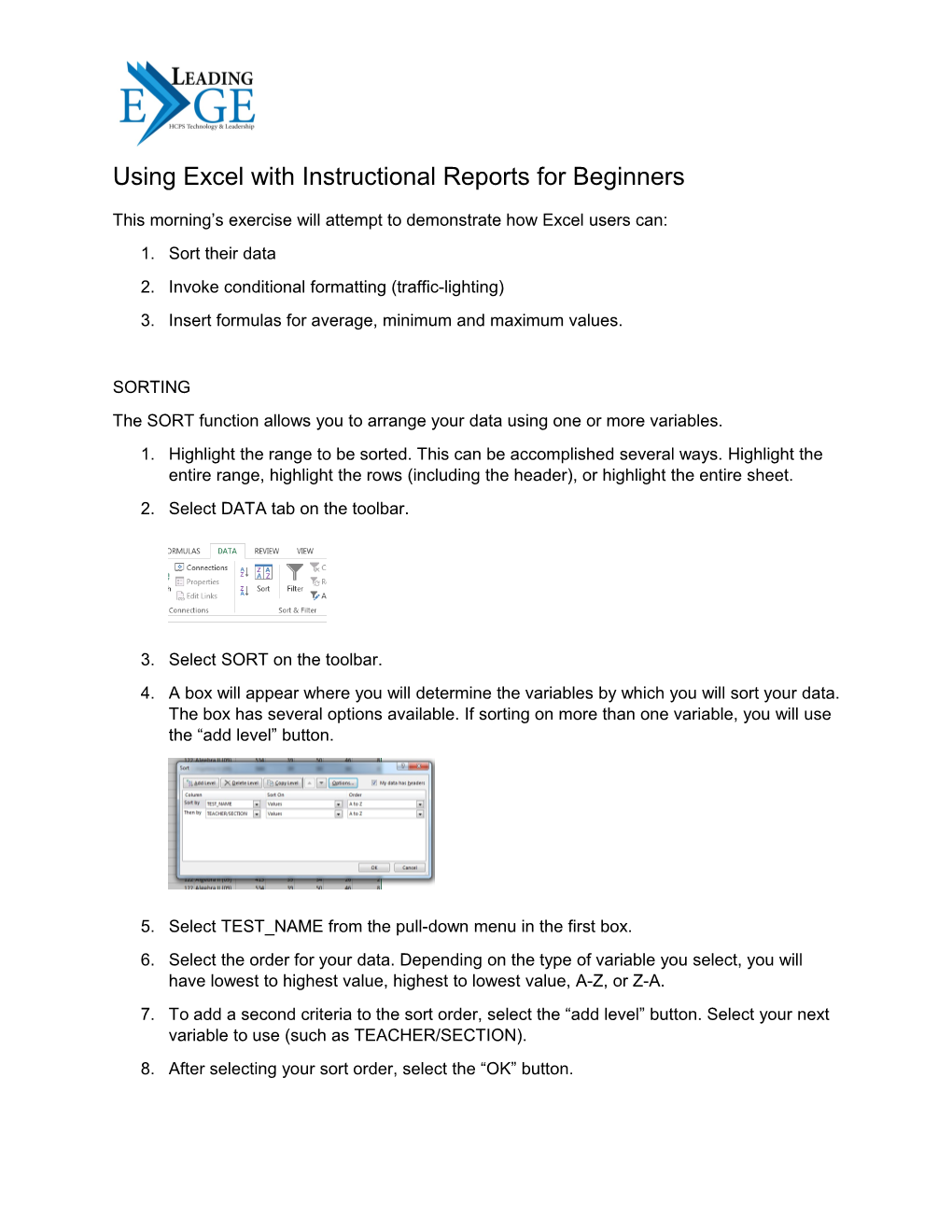 This Morning S Exercise Will Attempt to Demonstrate How Excel Users Can