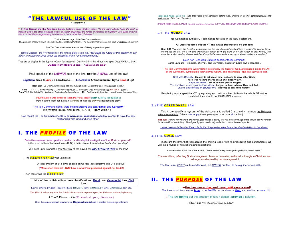 The Lawful Use of the Law