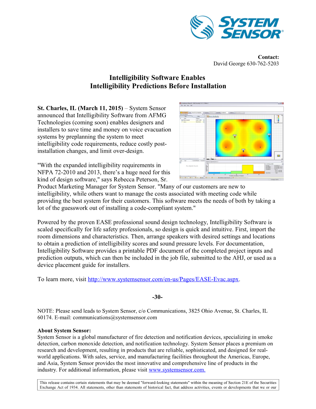 Intelligibility Software Enables Intelligibility Predictions Before Installation