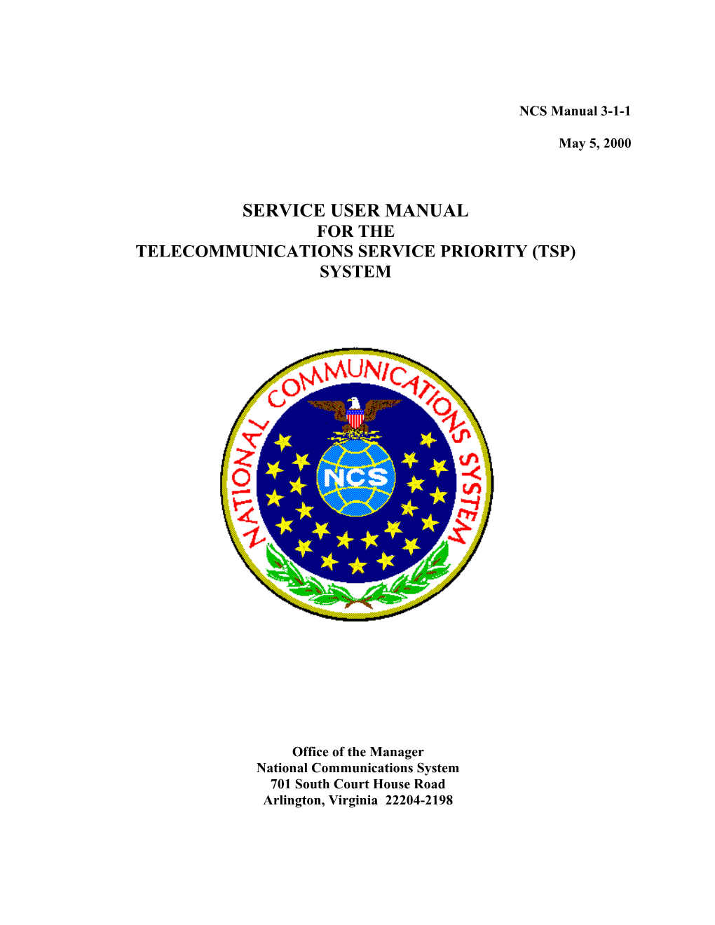 Telecommunications Service Priority (Tsp)