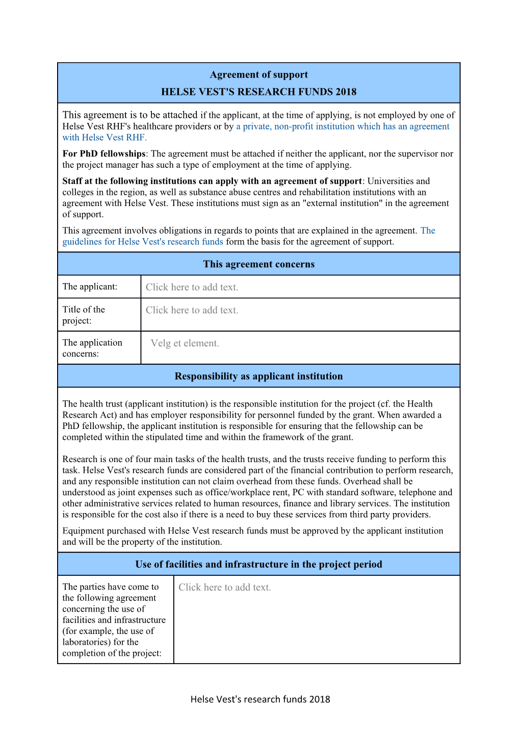 Helse Vest's Research Funds 2018