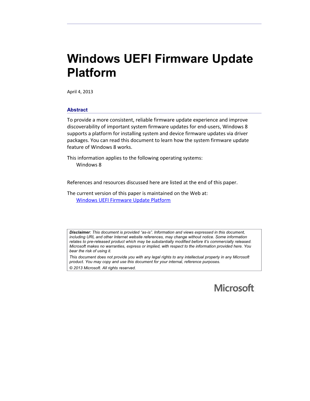 Windows UEFI Firmware Update Platform - 1