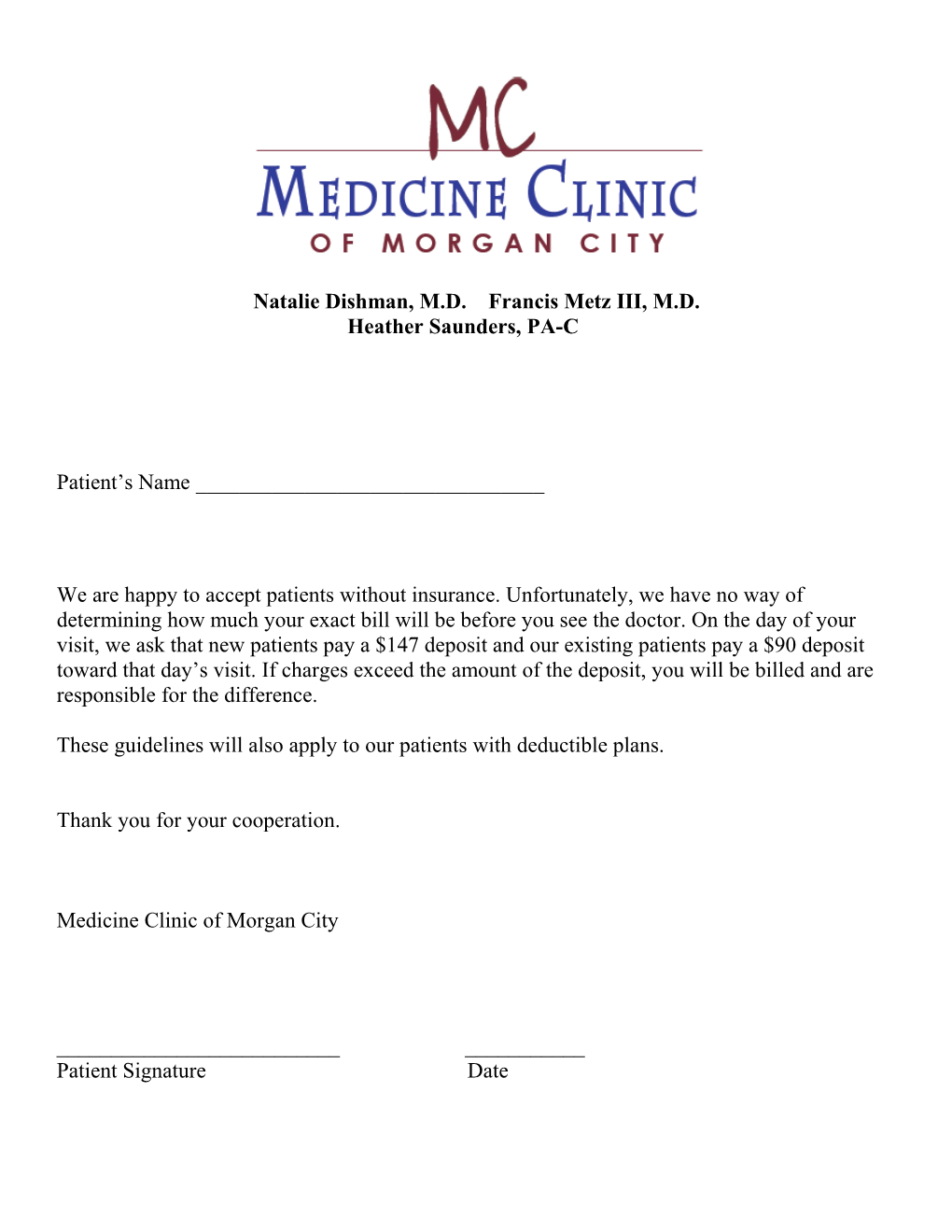 Medicine Clinic of Morgan City