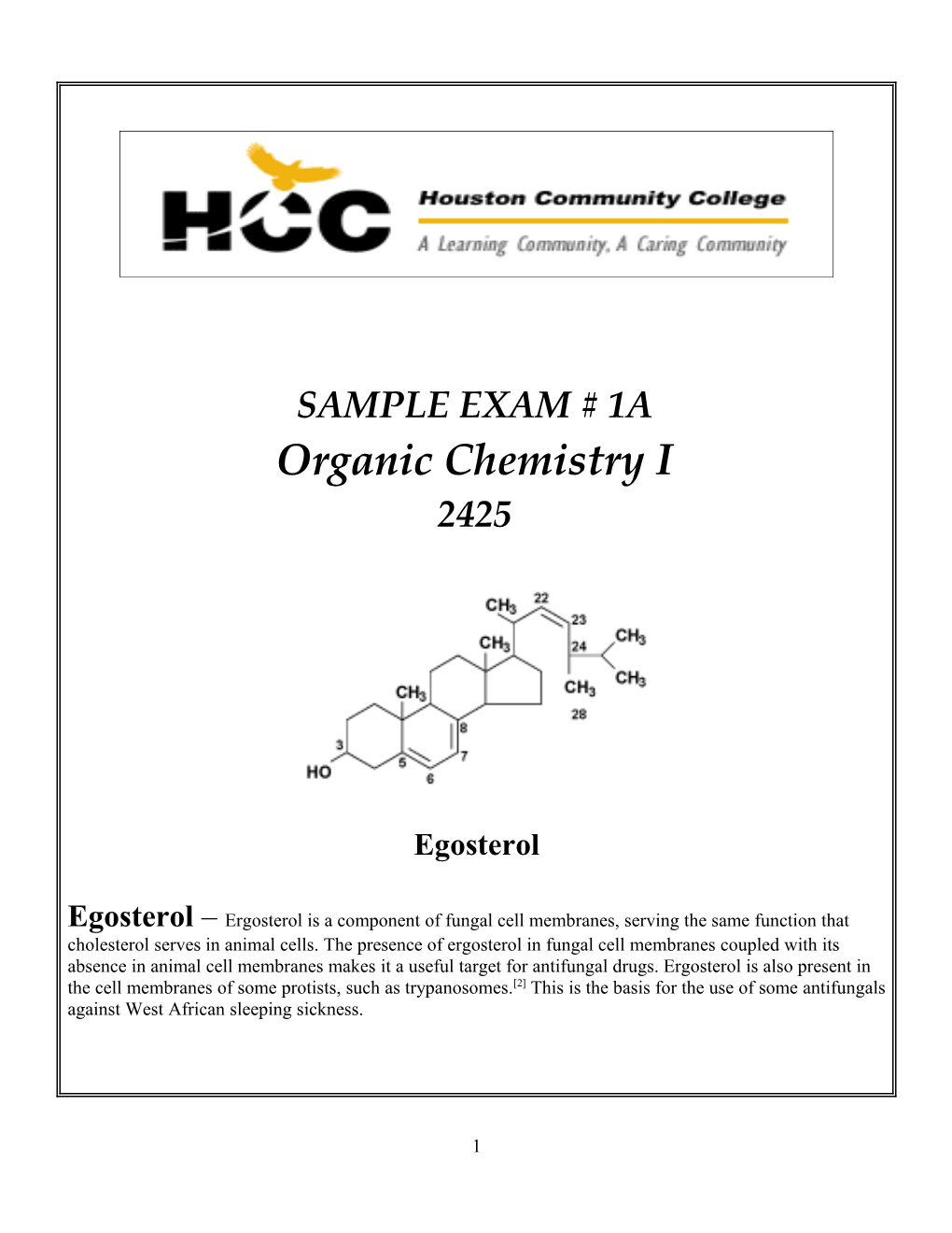 Organic Chemistry I