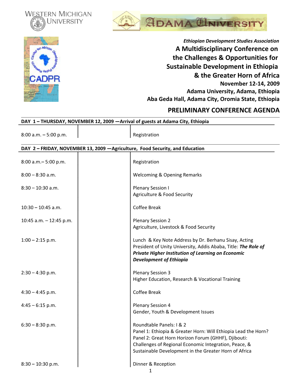 The 5Th International Conference on Ethiopian Development Studies