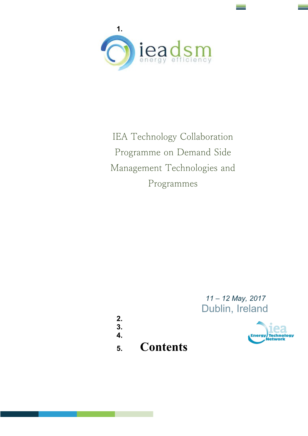 IEA Technology Collaboration Programme on Demand Side Management Technologies and Programmes