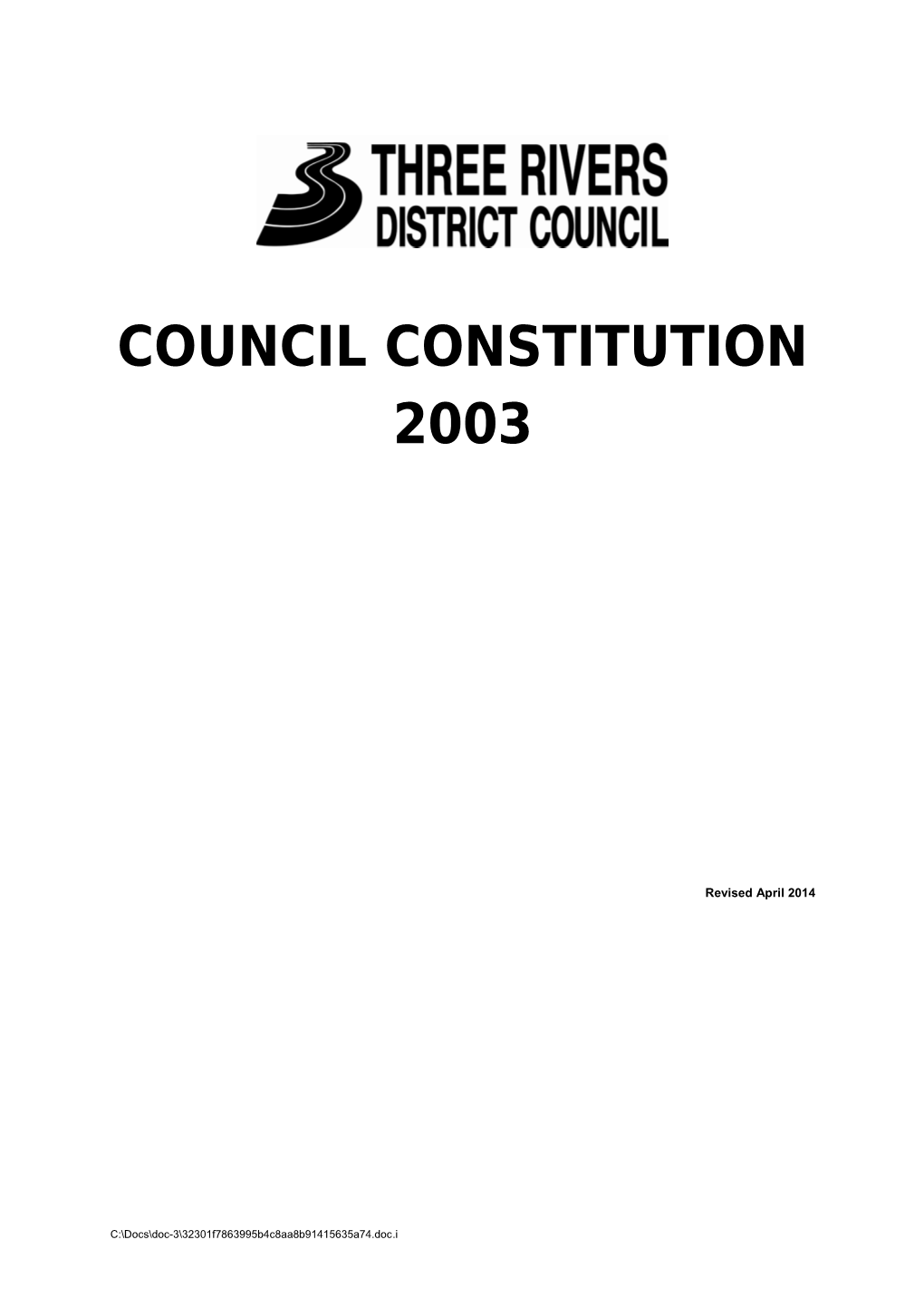 Council Constitution