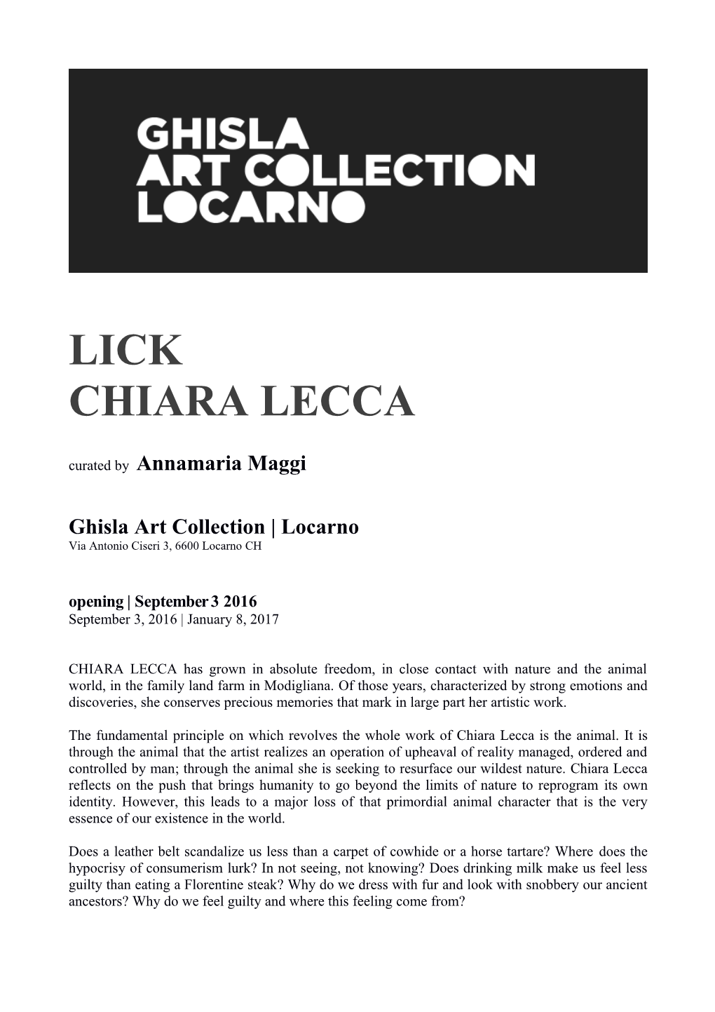 Ghisla Art Collection Locarno
