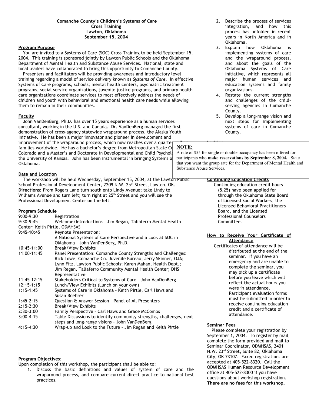 Comanchecounty S Children S Systems of Care