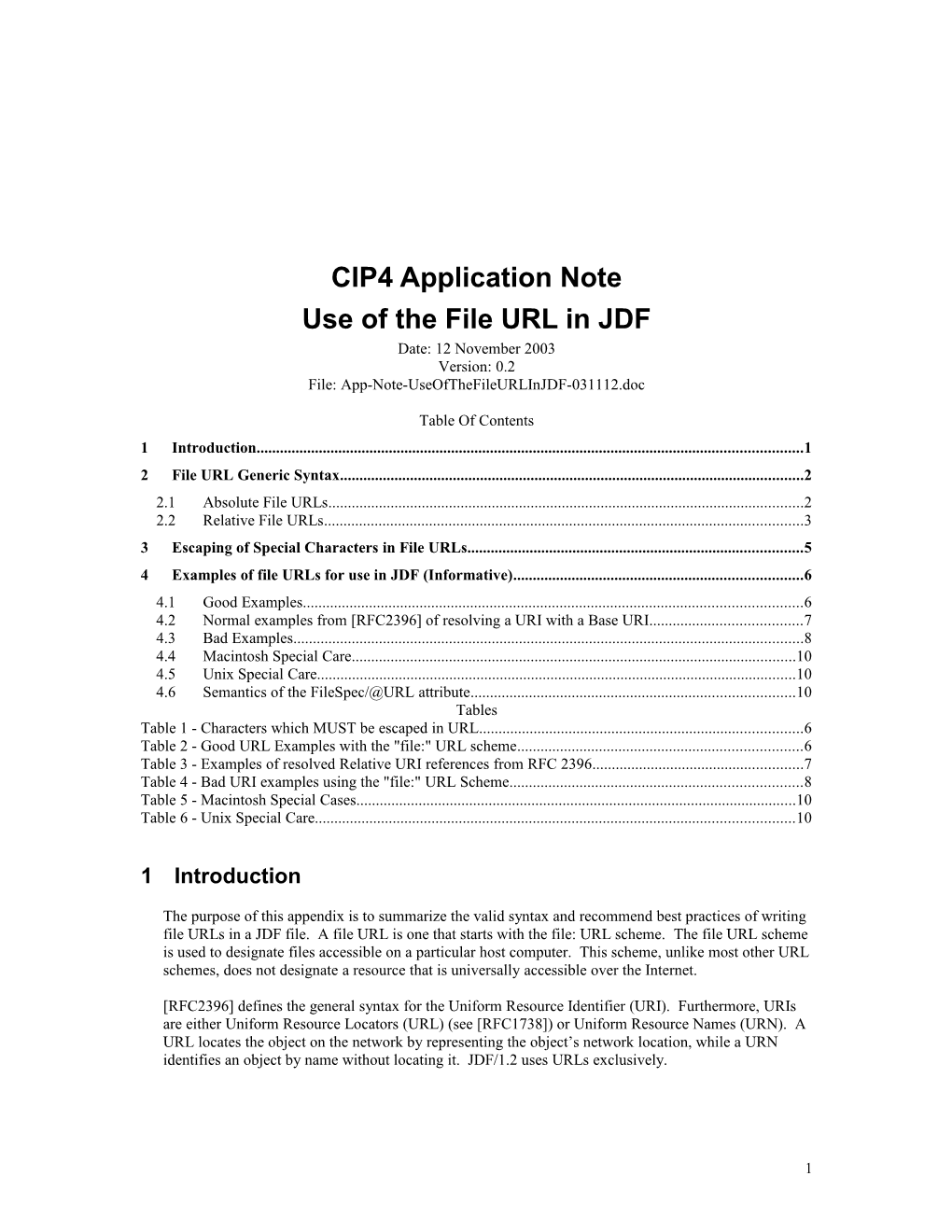Use of the File URL in JDF (Normative)