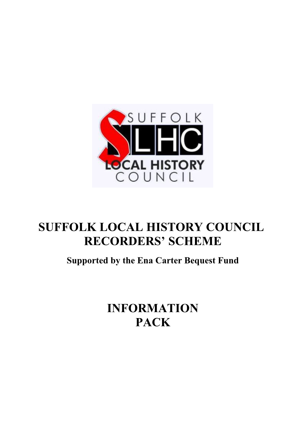 Suffolk Local History Council Recorders Scheme