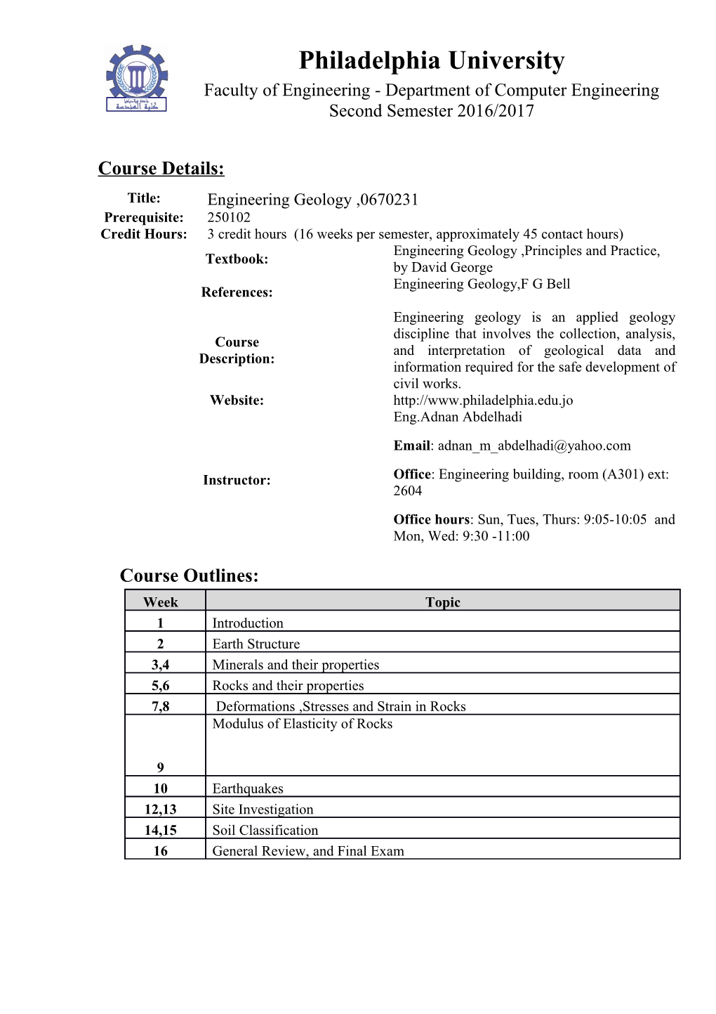 Faculty of Engineering - Department of Computer Engineering