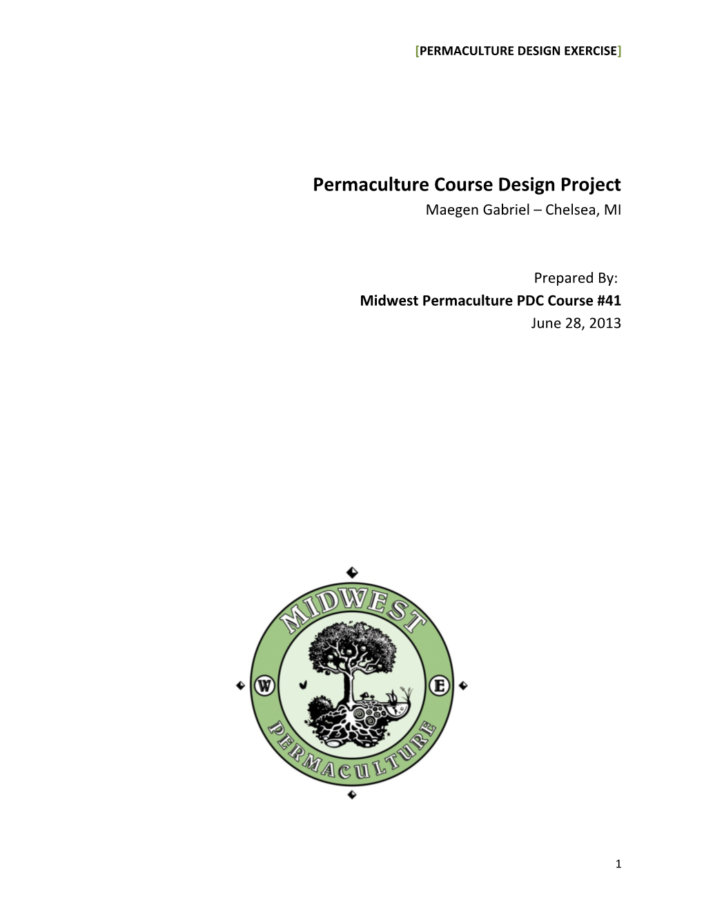 Permaculture Design Exercise