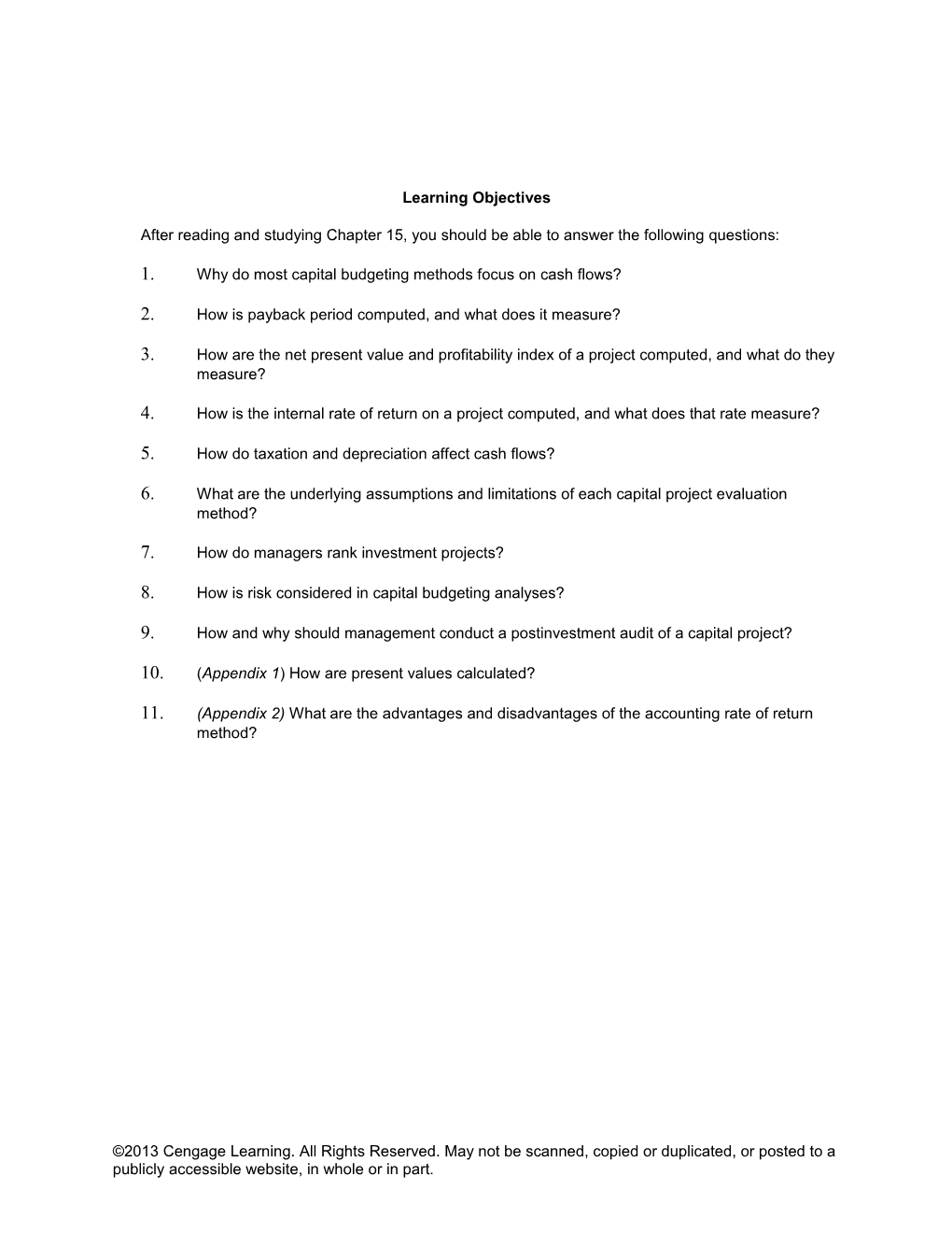 Chapter 15: Capital Budgetingim 1