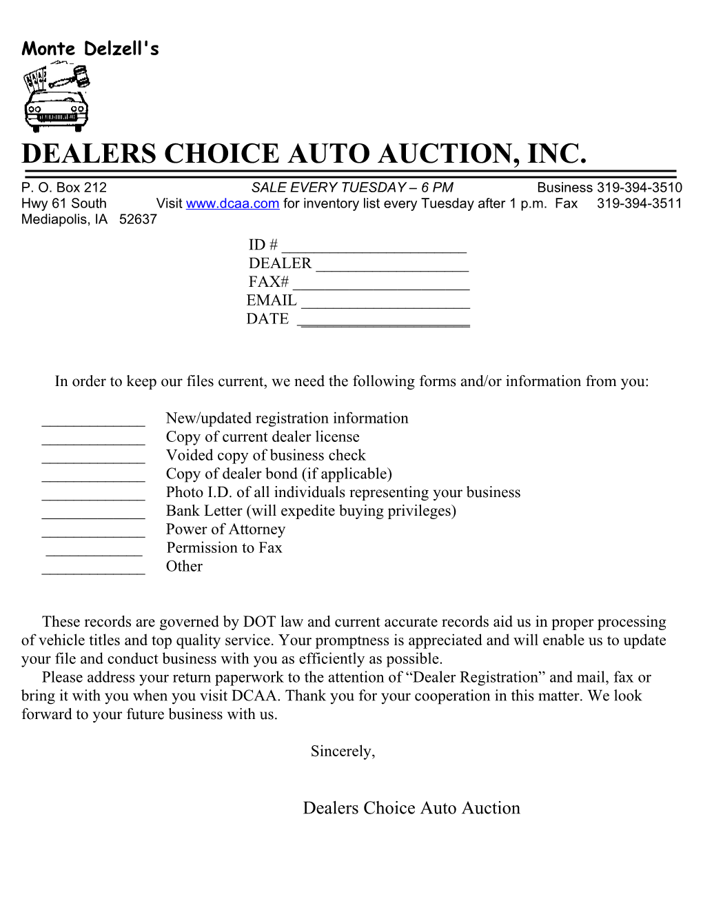 Dealers Choice Auto Auction, Inc