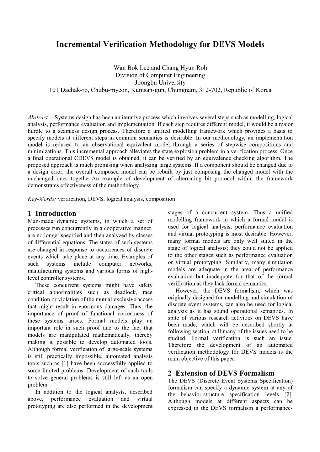 Incremental Verification Methodology for DEVS Models