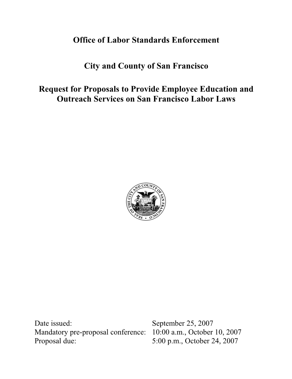 Office of Labor Standards Enforcement