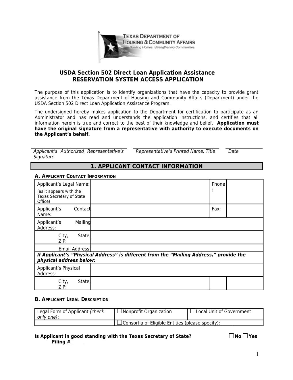NOHP Certification Application