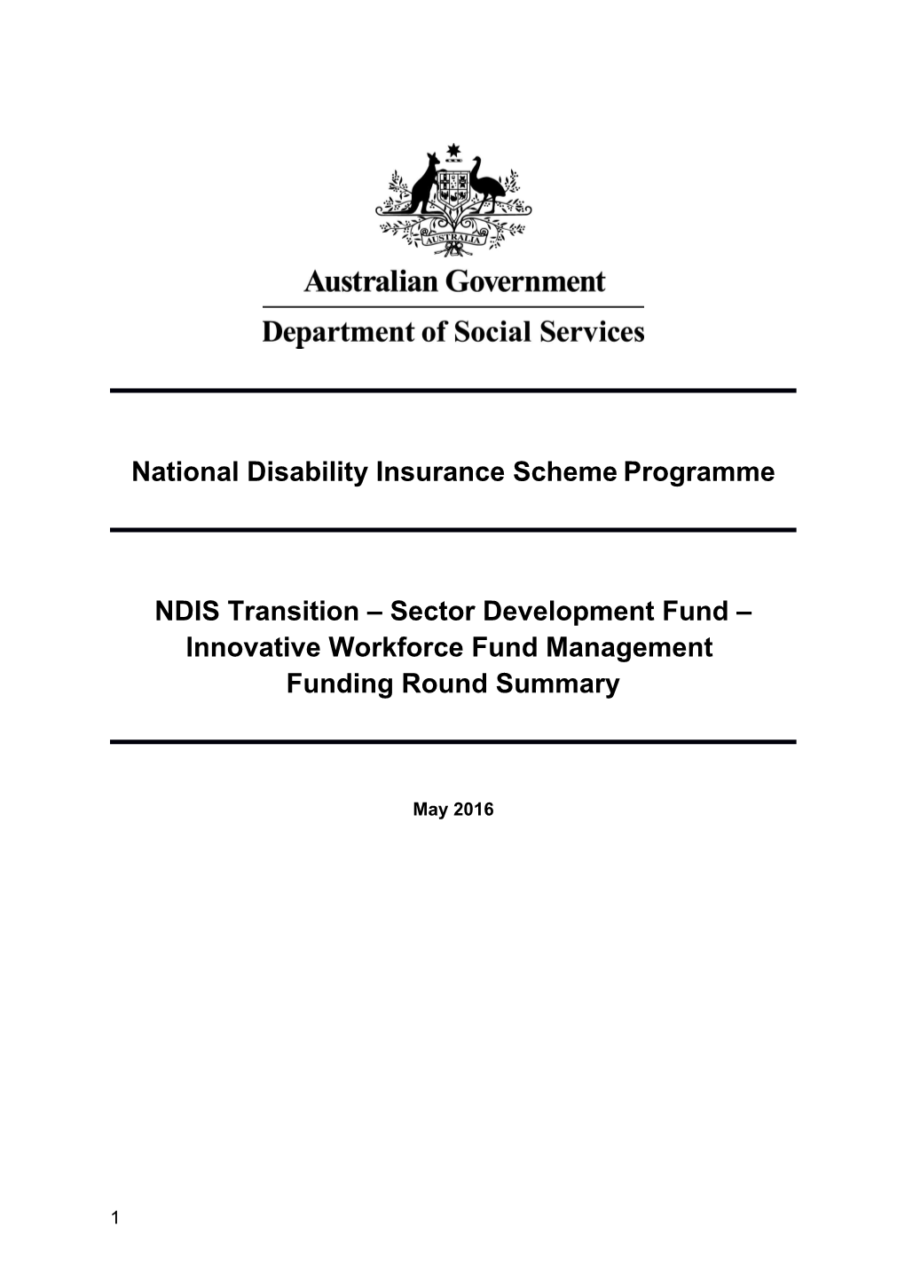 National Disability Insurance Schemeprogramme