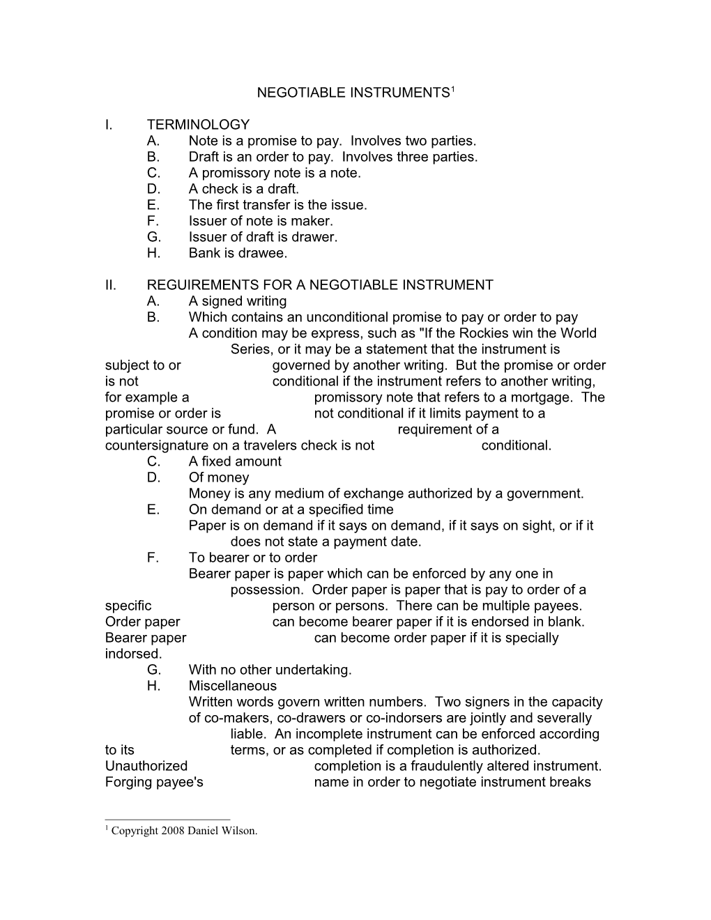 A.Note Is a Promise to Pay. Involves Two Parties