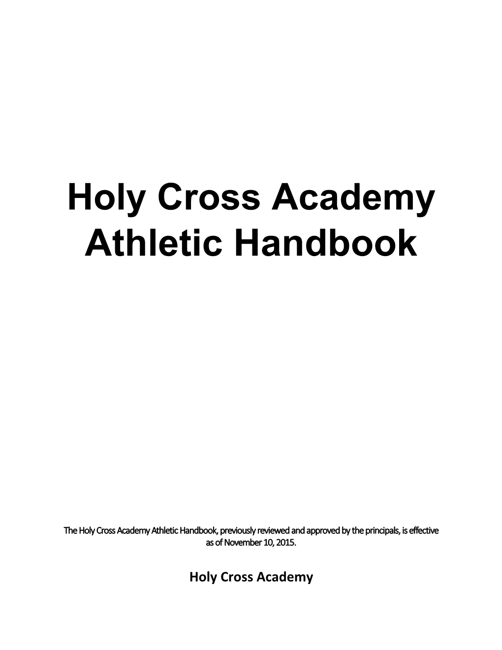 Holy Cross Academy