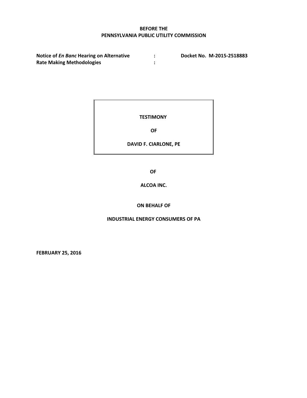 IECPA Testimony on Alternative Ratemaking - Final (A4971148)