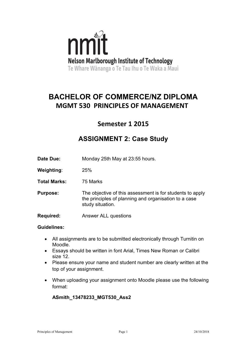 Bachelor of Commerce/Nz Diploma